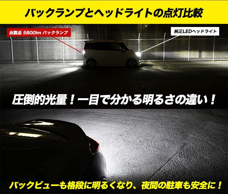 VELENO T16 LED Back Lamp, Actual Measured Value, 5,800 lm, Headlight Class Brightness, 6,500
