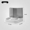 2.8L Transparent Automatic Pet Feeder & Water Dispenser for Dogs & Cats