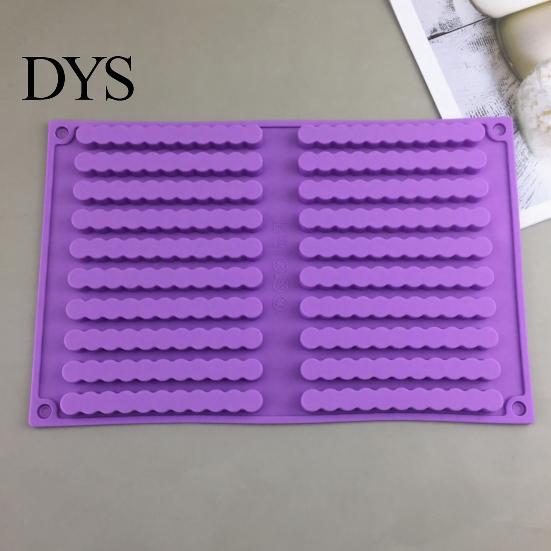 Kitchen Baking Supplies Silicone Chocolate Mold, 20 Cavities Non-stick Flexible Tray, Heat Resistant Mold Food-grade for Homemade Candy Bars