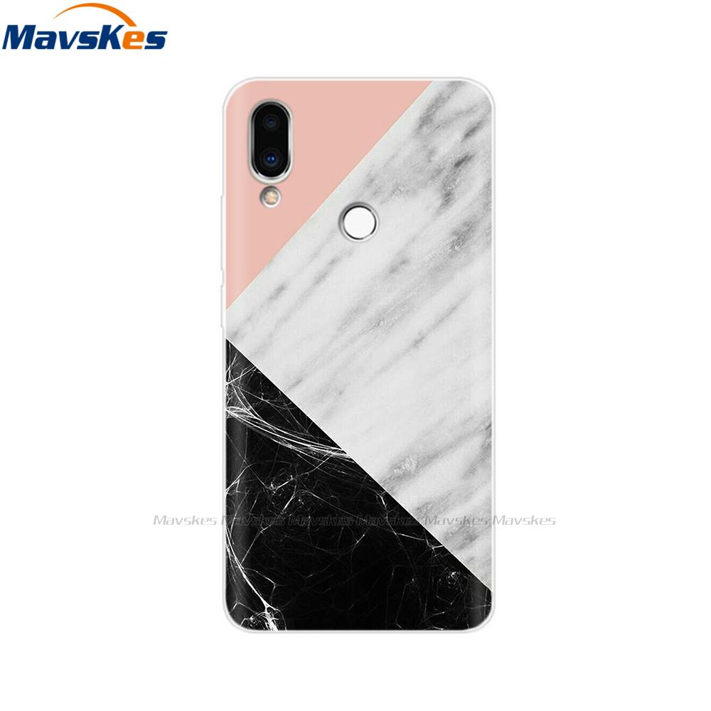 Soft TPU Case for Meizu Note 9 Cat Animal Flower Printed Protective Silicone Covers Phone Shells Bags Bumper for Meizu Note9