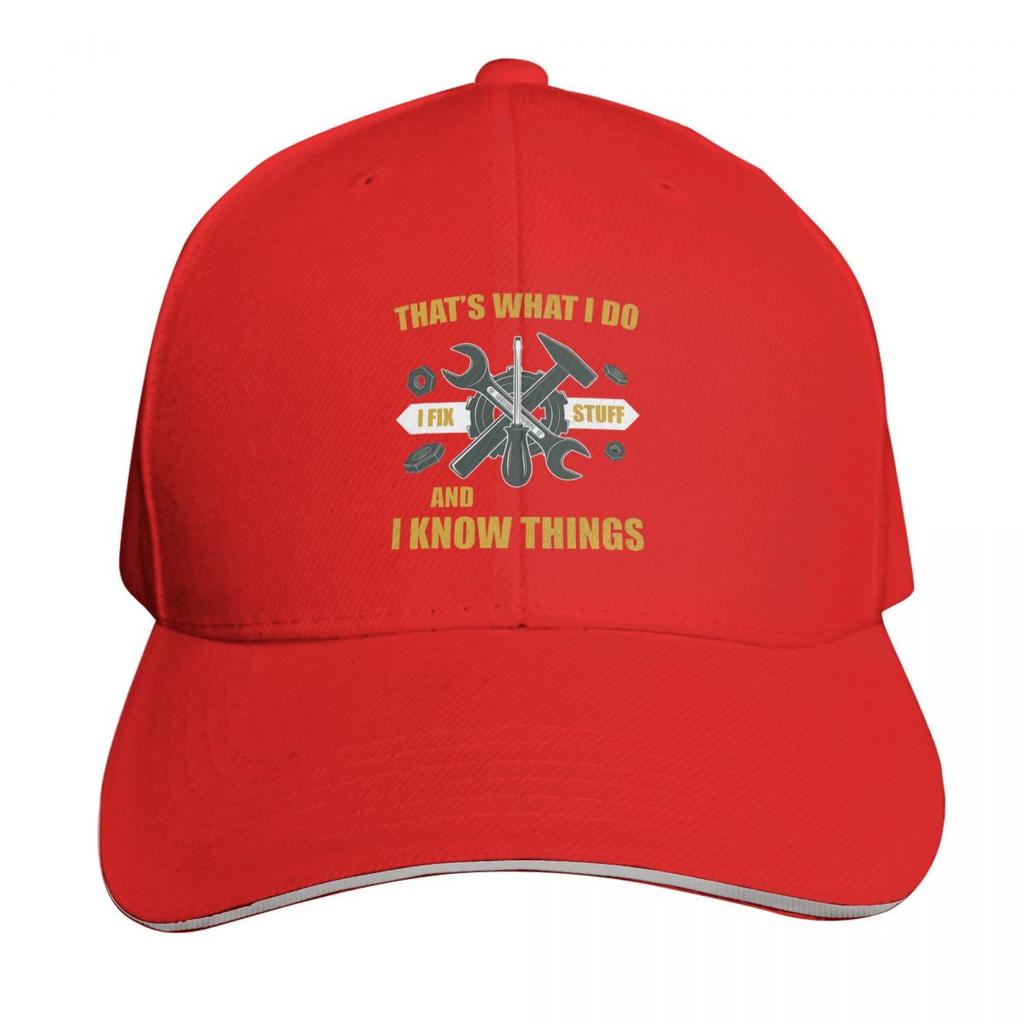 Thats What I Do I Fix Stuff And I Know Things Cap Fashion Casual Baseball Caps Adjustable Hat Hip Hop Unisex Baseball Hats