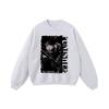Unisex Oversized Vintage Streetwear Hoodie With Direct Print Washed Cotton Long Sleeve