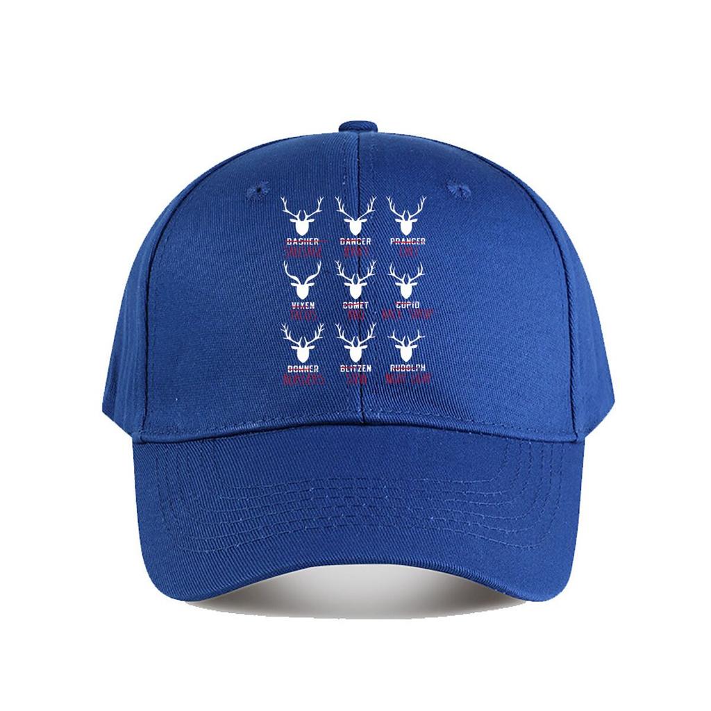 Funny Reindeer Food Christmas Baseball Cap Fashion Unisex Sunhat Womens Outdoor Sports