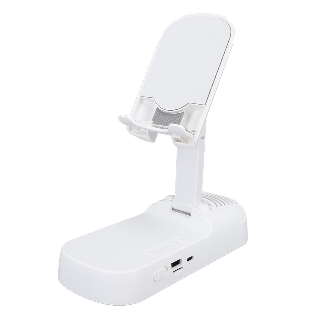 Suport Telefon Mobil cu Difuzor Bluetooth Desktop Pliabil Suport Telefon Mobil Încorporat 1800mAh