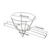 Maple Syrup Cone Filter Holder Deep Fryer Oil Filter Holder With Foldable Arms Stainless Steel Reusable Strainer Rack For