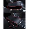 Leather Sponge Car Truck Center Armrest Heighten Pad Storage Bag