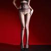 "Two-Color Fantasy" 3D Aurora Stockings Oily And Silky Women'S Ultra-Thin And Seamless One-Line Crotch Pantyhose Sexy Black Silk