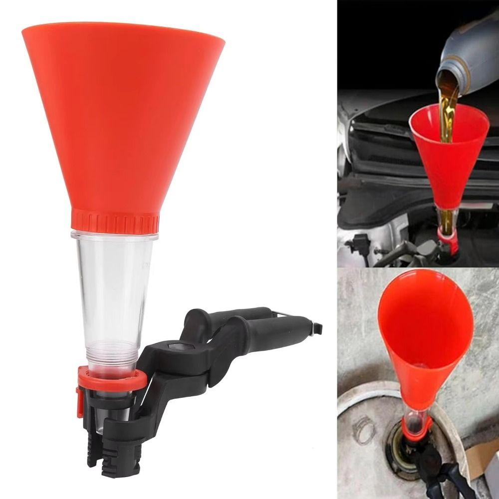 Threaded Type Car Refueling Funnel Leak-Proof Oil Filling Kit  Engine System