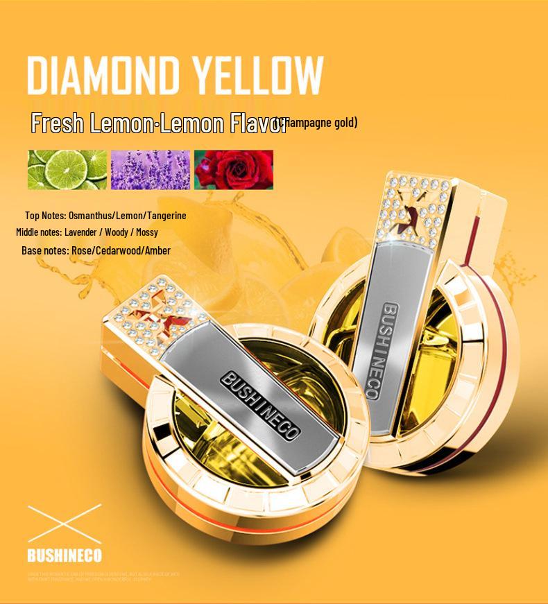 Baixiang Island High-End Air Vent Car Perfume: Lasting Light Fragrance Air Freshener and Decorative Balm.