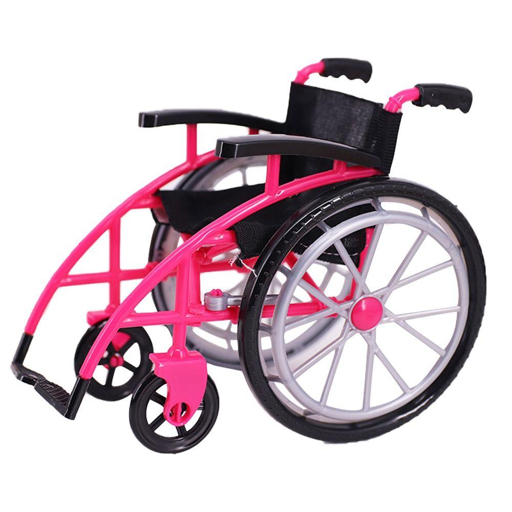 Children Gits Crutch Model DIY Dollhouse Dollhouse Decor Miniature Wheelchair Furniture Toy