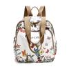 Butterfly Print Nylon Casual Travel Backpack With Waterproof Design For Outdoor Use