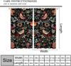 Vintage William Morris Curtains Watercolor Flower Bird Art Style Print Window Treatment Living Room Bedroom Blackout Made Of Polyester Decor