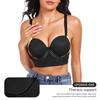 Sexy Strappy Bondage Push Up Bra, Seamless Molded Cup Shaping Invisible Lingerie for Women