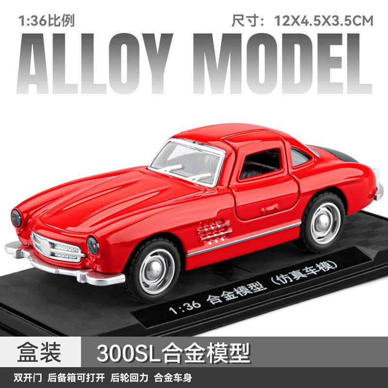 1:36 300Sl Hellcat Model Diecast Alloy Sports Car Sedan Car Old Style Pickup Truck Metal Toy Vehicle Collection Display
