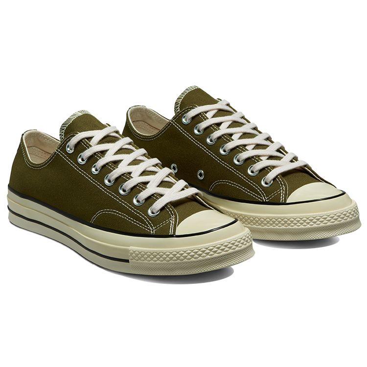Converse Chuck 70 Low Dark Moss Unisex Sneakers Green Egret Black 171568C