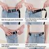 Simple And Fashionable Women'S Belt Elastic Lazy Men'S Belt Woven Invisible And Seamless Unisex Jeans Belt Length Adjustable