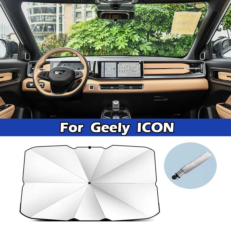 Auto Zonnescherm Paraplu Voorruit UV Beschermer Voor Geely Monjaro Xingyue L Preface Boyue Emgrand Haoyue Panda Binrui Binyue