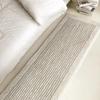 Bedroom Carpet Non-slip Soft Fluffy Floor Mat Minimalist Texture Solid Color Rugs Long Home Decoration Foot Mats Alfombra