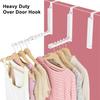 Наддверная вешалка для одежды с 10 перекладинами, складная сушилка на дверь, нескользящие наддверные крючки для одежды