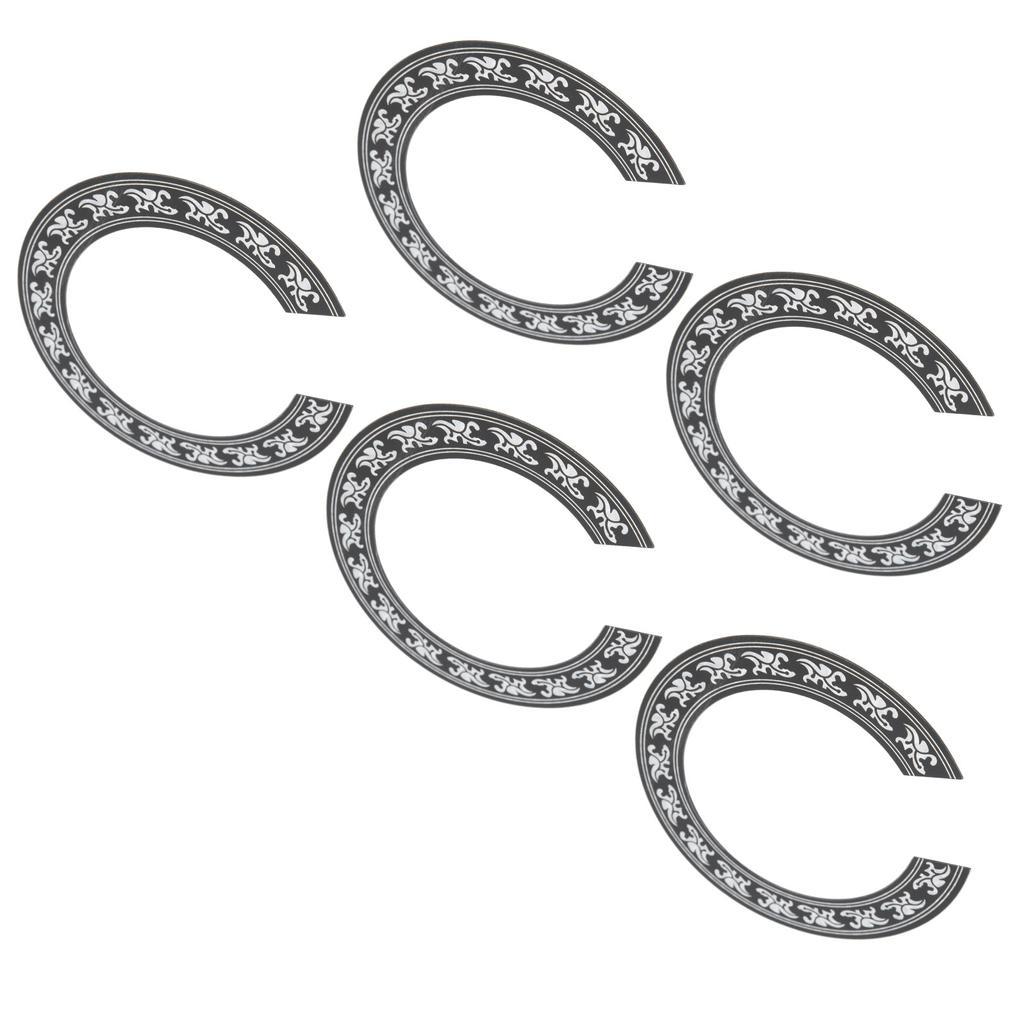 5Pcs Sound Hole Sticker 39in Round Classical Guitar Guard Tools Environmental Protection PVC