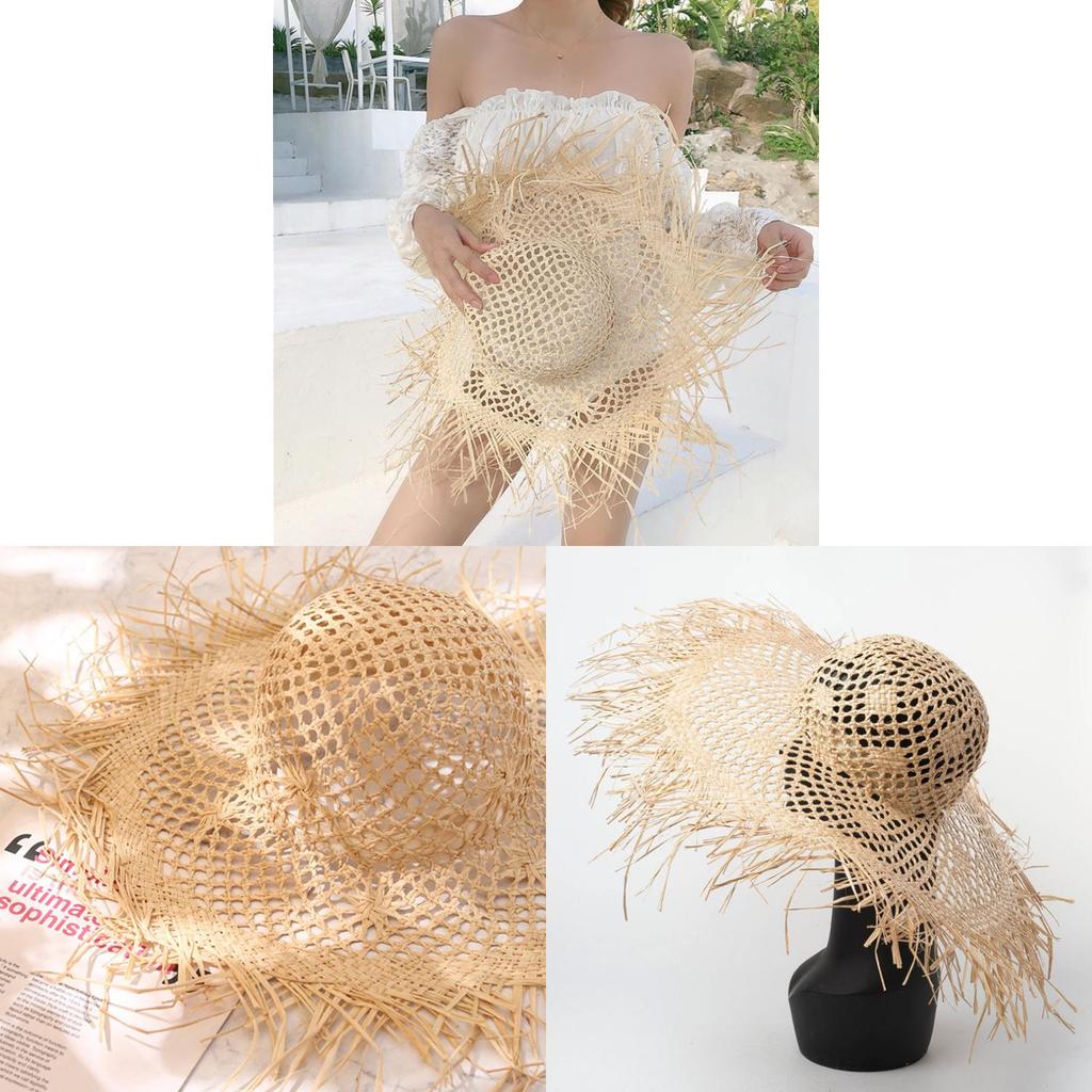 Raffia Straw Sun Hat For Women With Sun Protection And Breathability Summer Fashion
