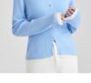 Gu Bang color blocking knitted sweater for women in 2026 Spring and Autumn new commuting design, elegant temperament, slimming cardigan jacket