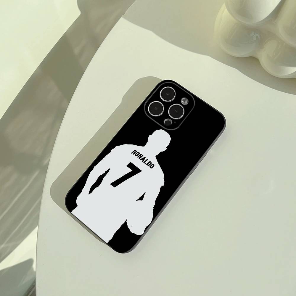 7-No7-C-R-7-Ronaldo Phone Case For iPhone 17,16,15,14,13,12,11 Pro Max,16Plus,XS Lightweight and Practical Soft Black Cover