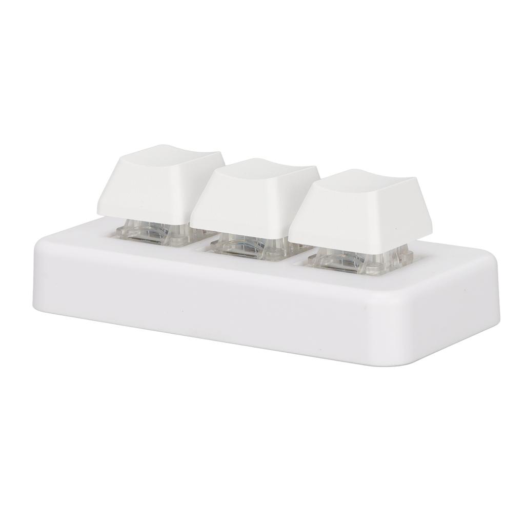 3 Key Keypad RGB Backlit 3 Keys USB Interface Mini Mechanical Programmable Plug and Play Macro