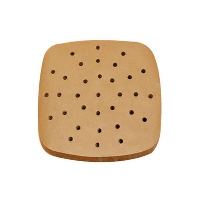 Packung mit 100 Heißluftfritteusenpapier 230°C Hitzebeständig Lebensmittel Backen Ölabsorbierende Matte Ölpapier Pad Zubehör für Heimküche