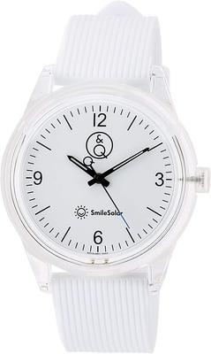 Orologio Analogico Smile Solare Impermeabile Uretano Cintura Bianco [Citizen Q&Q] RP10-001 Uomo