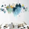 New Nordic Triangle Dreamy Mountain Wall Stickers Living Room Bedroom Decoration Vinyl Decals Creative Home Decor