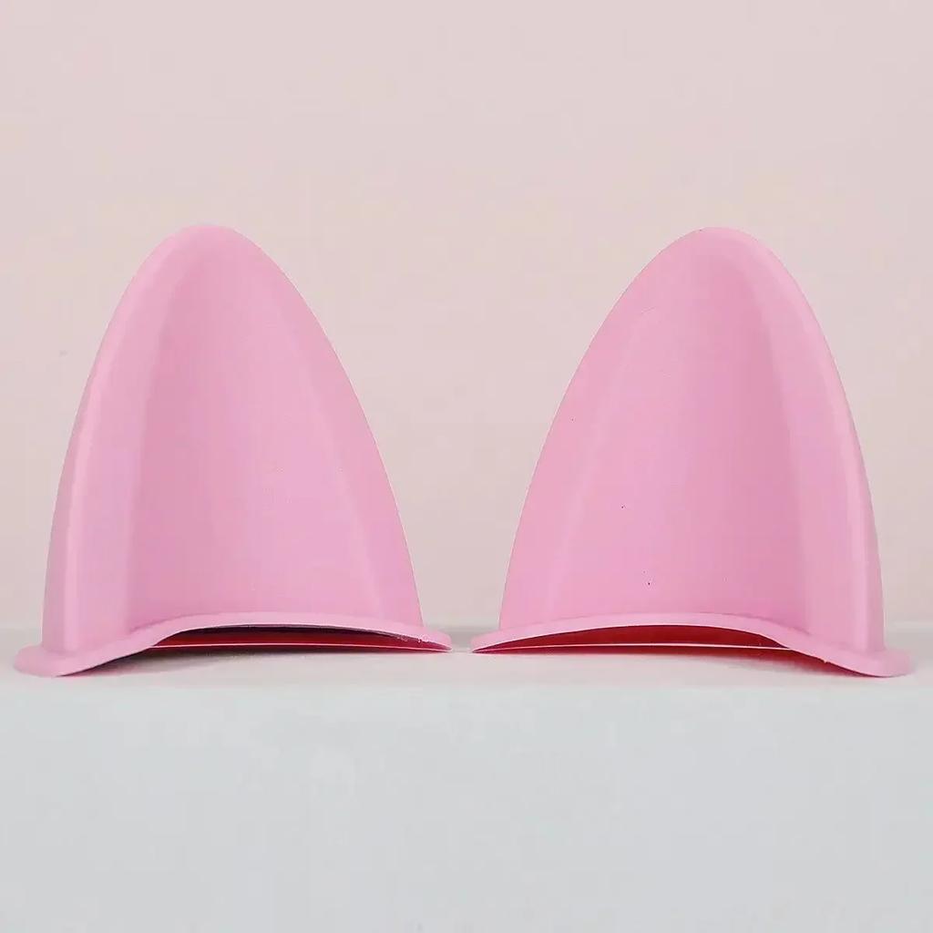 NEW 2Pcs Cute Helmet Cat Ears Decoration Helmet Styling Strong Adhesive Stickers Motorcycle Electric Helmet Accessories
