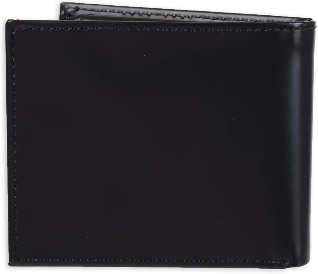 Calvin Klein CALVIN KLEIN Wallet with Key Fob Minimalist Card Pass Genuine Coin Purse Black Bi-fold Set, Case, Case, Leather, Included, Men's, [Used]