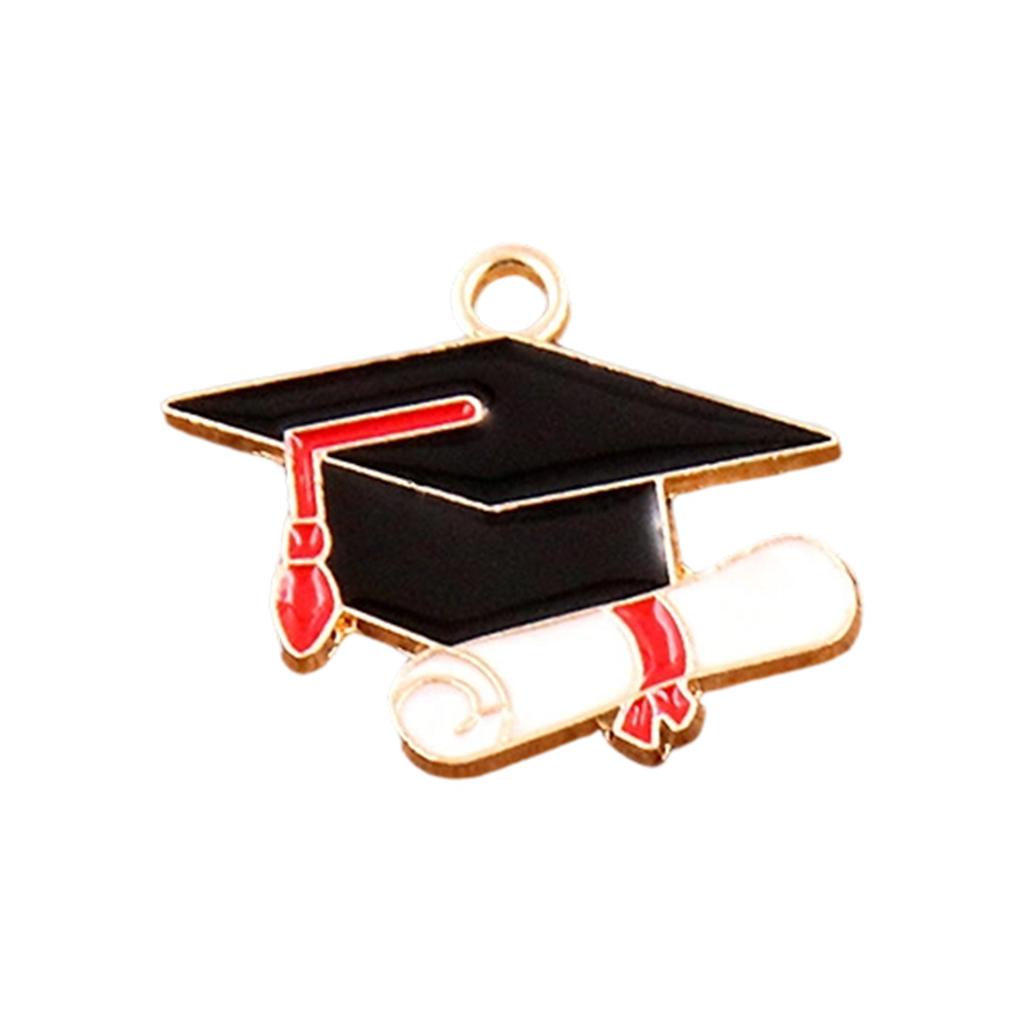 Graduation Season Charm Hat Flower Test Paper Pendant