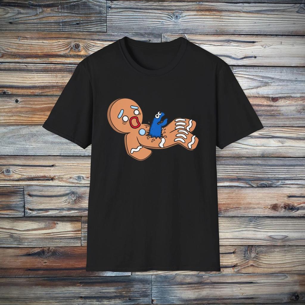 2026 Tričko s monster perníčkem, Vtipné vánoční tričko High-endový luxus je pro muže i ženy Top Y2k