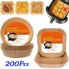 50/100/200Pcs Air Fryer Baking Paper Non-Stick Airfryer Baking Papers Round Air-Fryer Paper Liners Paper Kitchen Accessories 2026