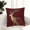 Kissenbezug Abnehmbares Waschbares Design Weicher Atmungsaktiver Stoff 2D Sika Hirsch Muster Kissenbezug Vielseitige Heimdekoration