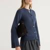 2026 Autumn/Winter Cross-Border Style Knit Cardigan: Single-Breasted, Round Neck, Waist-Cinching Sweater Top
