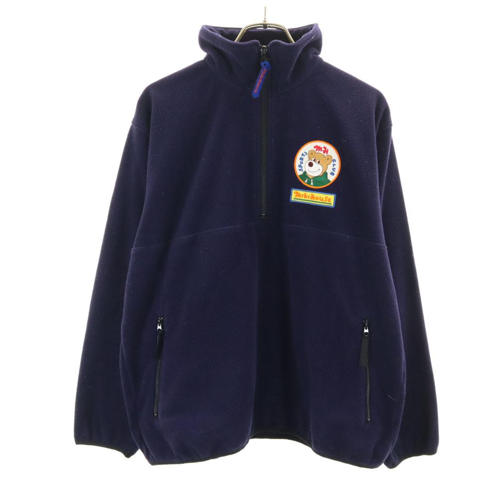 MIKIHOUSE Made In Japan Long Sleeve Half Zip Fleece Jacket S Navy System Men's Used