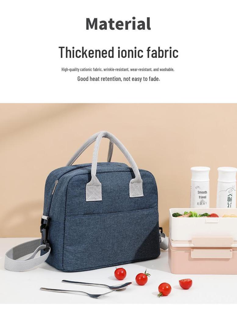 Top-Selling Large Insulated Lunch Bag with Cationic Design and Aluminum Foil Lining