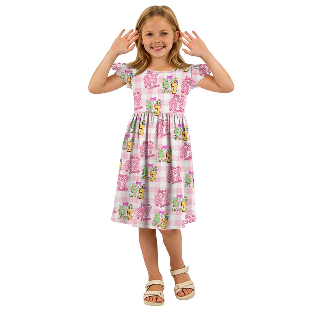 Children's Fashion Casual Flying Sleeve Dress