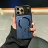 For  Magnetic Case For For Iphone 17 16 1 14 13 12 Pro Max Fold Bracket Transparent Lens Protection Armor Shockproof Cover