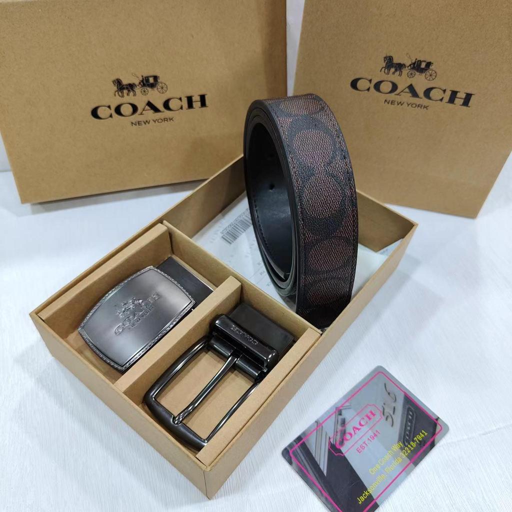 Cinturón de Cuero Clásico de Doble Cara para Hombre - Estilo Versátil para Negocios y Casual