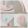 Tabletop Makeup Actress LED Stepless Adjustable Removable Storage 16x19cm Mirror, Mirror, Light, Touch-Activated, Dimming, Brightness, 90-Degree