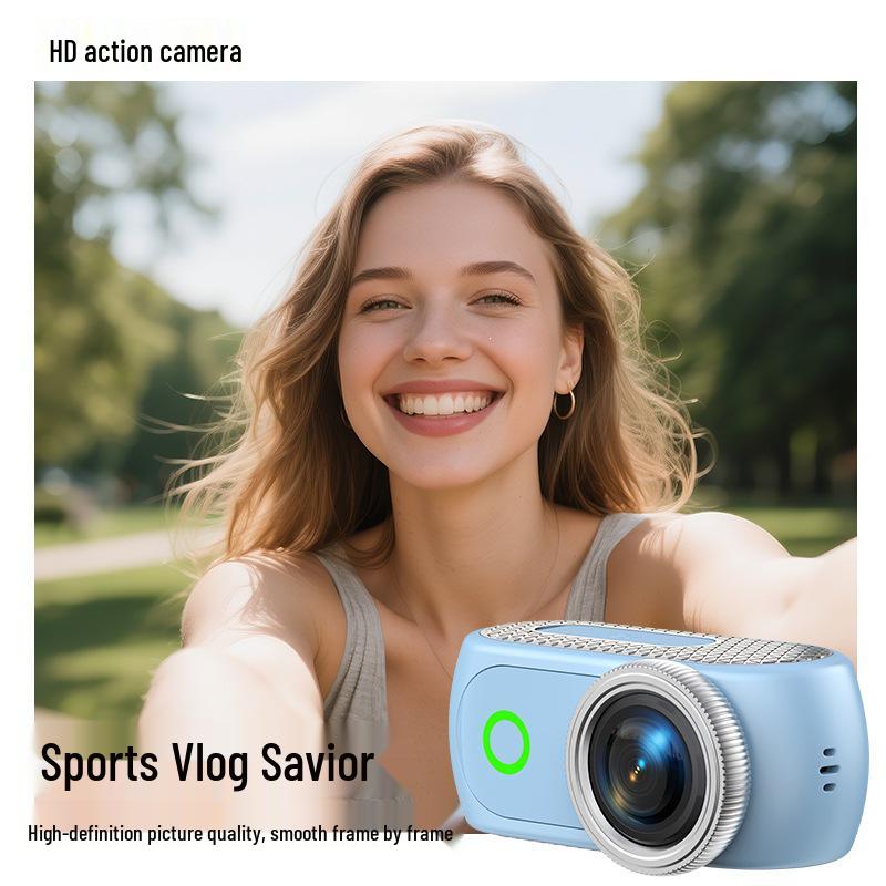 Ultra-Clear Sports Camera with Flip-Out Display and Magnetic Mount for Outdoor Recording