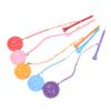 5Pcs 3 1 4 Inch Golf Wooden Tees With Anti Loss Rope Magnetic EVA Foam Multi Color Expression Pattern