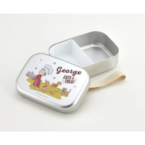 Skater Bento Box 370ml Curious George 23 Aluminum for Children Made In Japan ALB5NV-A