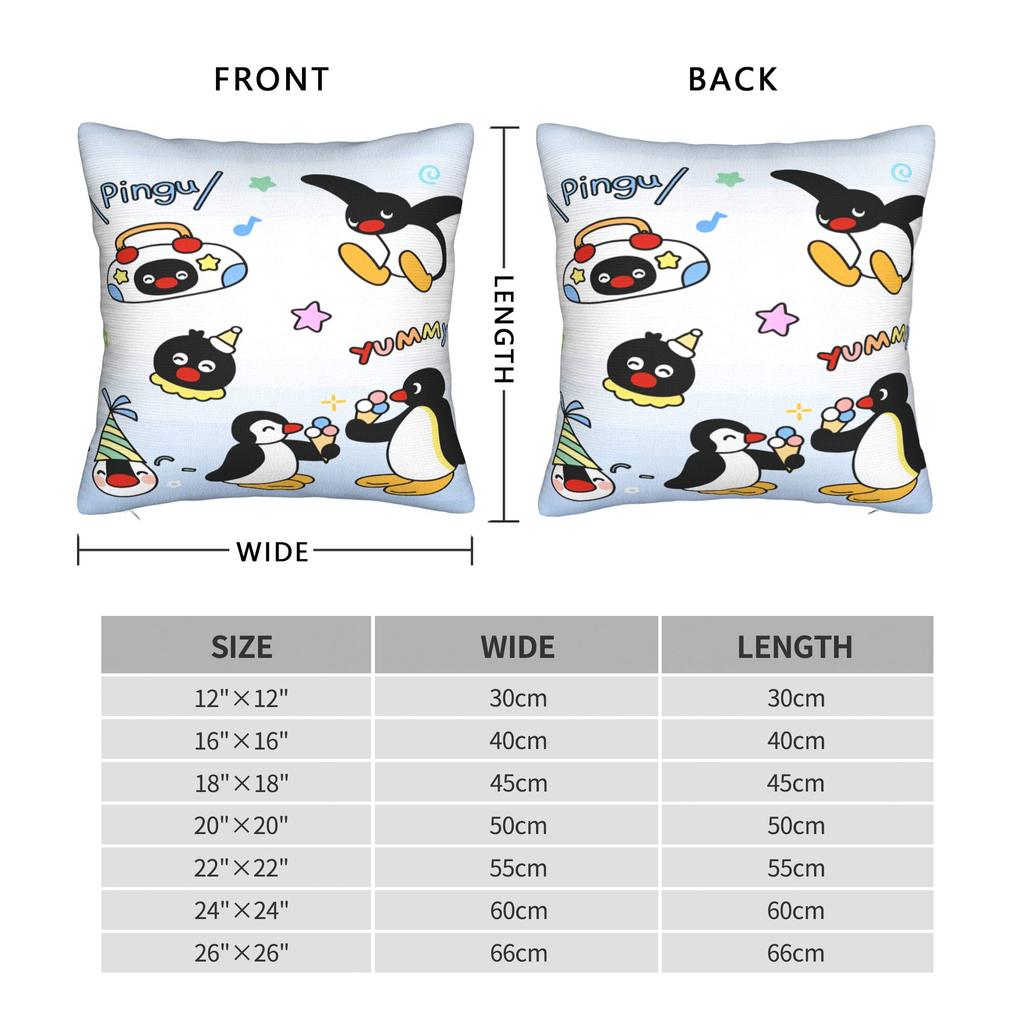 Pillow Case Pingus Soft  Pillow Cover For Sofa Home Decoration Fashion Pillowcases