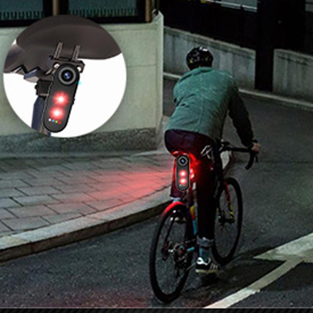 Bike Rear View Camera with Tail Light 1080P 140 Degree Lens 6 Lighting Modes IPX6 Water Proof Bike   Cam for Cycling
