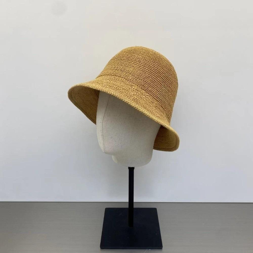 Solid Color Basin Hat Korean Style Visor Hat Elegant Sun Protection Hat  for Women